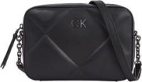 extravagante Crossovertasche Calvin Klein Re-Lock Quilt schwarz