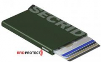 Kartenetui Cardprotector dunkelgrün Secrid Laser Logo Green