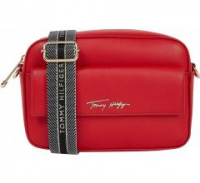 rote Damenschultertasche Tommy Hilfiger Iconic Tommy Camera Bag Sign