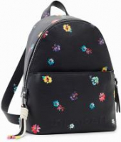 Desigual Mombasa Mini Damenbackpack Blumenprint schwarz