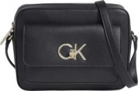 Calvin Klein Re-Lock Abendtasche Camera Bag Flap schwarz