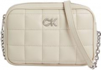 Umhängetasche Calvin Klein Re-Lock Quilt Camera Bag Stoney Beige