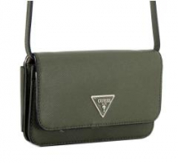 Crossovertasche Guess Laurel SLG Olive grün Handyfach 