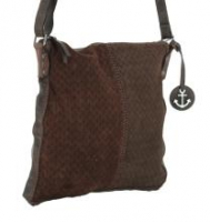 Crossovertasche Lucky Brown dunkelbraun Harbour 2nd Velours