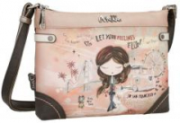 Schultertasche Anekke Peace & Love Pink rosa pastell Hippie San Francisco