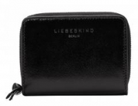 Geldtasche mini Liebeskind Farrah Patent Alexis black glänzend Lammleder RFID