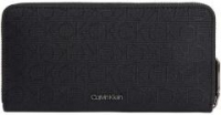 Calvin Klein Börse mit Stoffbezug Re-Lock Charm Black Markeninitialien
