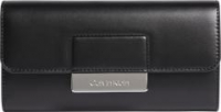 Damen Portmonee Calvin Klein Core Trifold LG Black Silver RFID