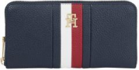 Tommy Hilfiger Portemonnaie Damen TH Emblem Large ZA Corp blau