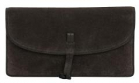 Damenbrieftasche dunkelbraun Liebeskind Berlin Fab Suede Slam Dark Chocolate RFID Schutz