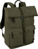 Rucksack Molina L camel active Khaki Canvas gepolstert erweiterbares Volumen