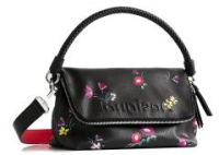 Überschlagtasche Little Bia Venecia Blumenprint schwarz Desigual