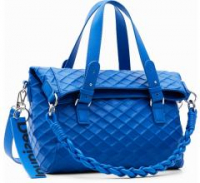 strukturierte Kurzgrifftasche Azul Klein Blau Desigual Blogy Loverty