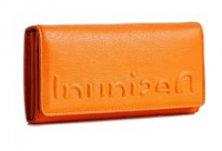 Überschlagbörse geprägt orange Desigual Half Logo Mariona Naranja