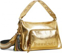 Desigual Partytasche Half Logo Dortmund gold crinkled Henkelwahl