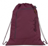 Gymbag Satch Nordic Berry Lederzipper Turnbeutel violett