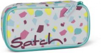 Satch Pencil Box Dreamy Mosaic Schlamperpennal bunter Print hellblau