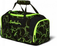 Freizeittasche schwarz neongrün Green Supreme recycled Satch Duffle Bag