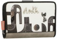 Wallet Women Anekke Peace and Love Nature Sixties Black and White