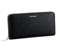 Calvin Klein Damenportmonee mit Logoprint Schwarz Must Wallet LG