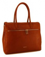 GiGi Fratelli Businesstasche Leder Brandy Braun