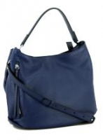 Ledertasche Gianni Chiarini Twin dunkelblau genarbt