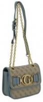 Aileen Damenschultertasche Beige Braun Blau Guess