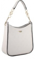 Guess Galeria Hobo Bag Cream hellbeige geprägt