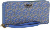 Portemonnaie blau bunt Guess Laurel Aquatic Logo Alloverprint