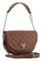 halbrunde Überschlagtasche Logoprägun Guess La Femme Cognac 2.Wahl