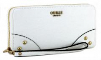 weiße Geldtasche Ziernieten Handschlaufe Guess Didi White