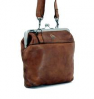 Rosalie Cognac Schultertasche Harbour2nd Leder Bügelverschluss