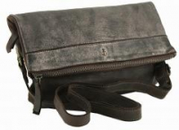 wandelbare Überschlagtasche Harbour 2nd crossover Brown Bronze metallic Clutch