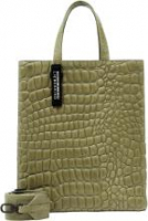 große Schultertasche Din A4 Liebeskind Trend Kroko Paper Bag Tote Guacamole Princess Green