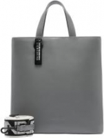 Kurzgrifftasche Leder grau Liebeskind Paper Bag Tote M Rock Security Tag