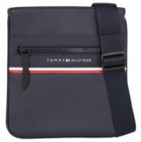 Herren Schultertasche Tommy Hilfiger Stripe Mini Crossover Space Blue PU Pique Style