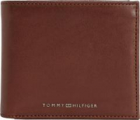 Wallet Man Tommy Hilfiger Casual Leather CC Flap and Coin Dark Tan Rotbraun
