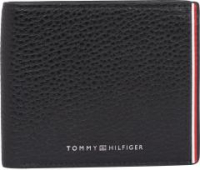 Lederbörse Schwarz Tommy Hilfiger RFID Schutz Stripes