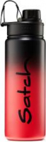 Trinkflasche Stahl Satch Graffiti Edition schwarz rot  Black Graffiti