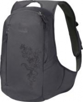 Alltagsrucksack mit Stickerei Ancona Jack Wolfskin Asphalt Grau 