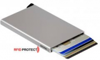 Cardprotector Secrid Metallhülle für Karten Brushed Silber