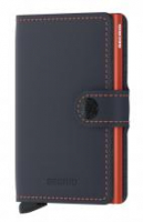 Kartenmäppchen blau Secrid Miniwallet RFID-Schutz Nightblue Orange