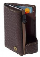 RFID Schutz Kartenetui braun Tony Perotti Furbo brown Aluminium Leder