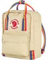 Fjällräven Mini Backpack Light Oak Rainbow Pattern Pastellgelb