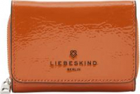 kompaktes Portemonnaie Liebeskind Pablita Dark Mandarine Lack glänzend