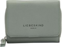Pablita Liebeskind Berlin kompakte Lederbörse Mineral Pearl Tarngrün
