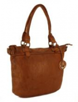 Harbour2nd Schultertasche al-Bianca Leder Vintage Cognac