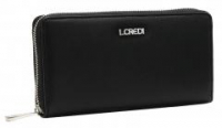 Longwallet Filippa L.Credi schwarz silber genarbt RFID