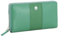 Ledergeldtasche Damen Maitre Dietrun Zip Auen Green 