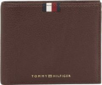 Geldbörse Herren Tommy Hilfiger coffee bean RFID Schutz Leder TH Corp Leather CC and Coin 